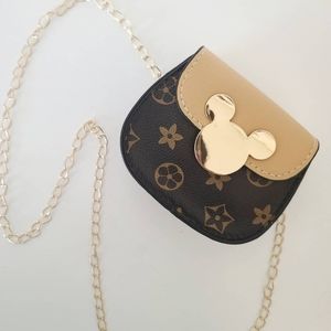 Brown Kids Mini Micky Inspired Purse